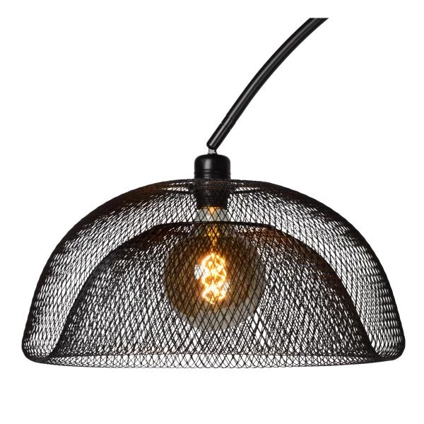 Lucide MESH - Lampadaire arceau - 1xE27 - Noir - détail 2